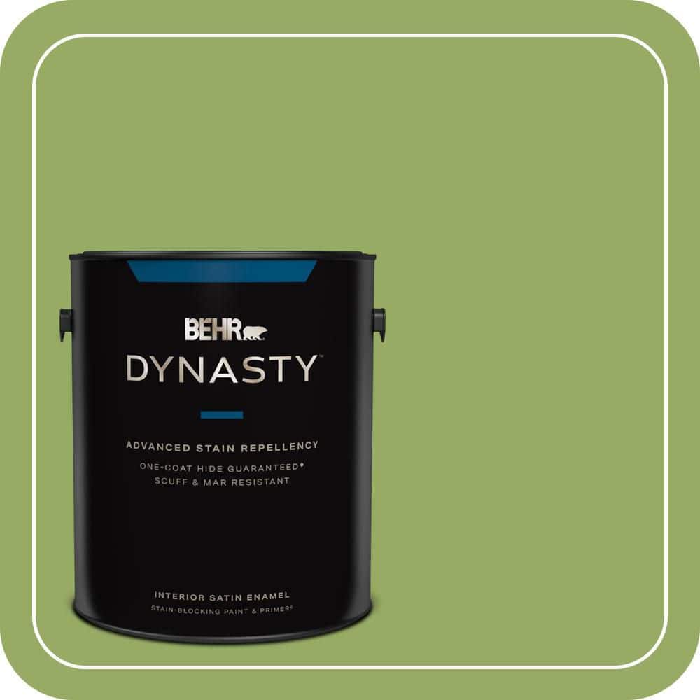 1 gal. #420D-5 Herbal Garden Satin Enamel Interior Stain-Blocking Paint & Primer price history on PriceWatchPro
