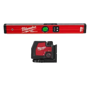 24 in. REDSTICK Digital Box Level with Green 100 ft. Cross Line and Plumb Points Laser