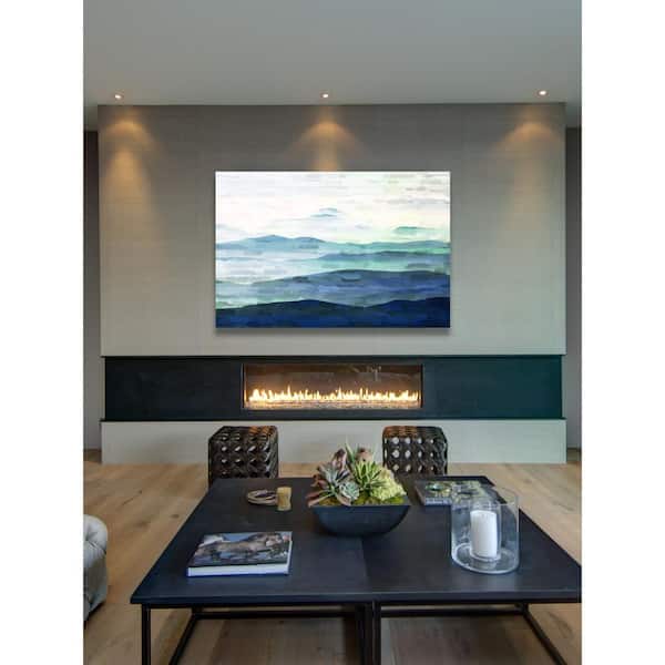 Unbranded 20 in. H x 30 in. W "Mountain Tops" by Parvez Taj Printed Canvas Wall Art