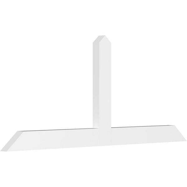 Ekena Millwork Portland 60 in. W x 25 in. H x 2 in. D Signature Polyurethane Bracket
