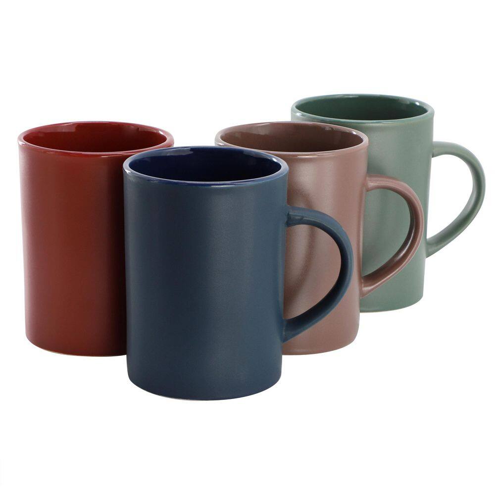 17oz 4 Piece Stoneware Mug Set in Assorted Colors price history on PriceWatchPro