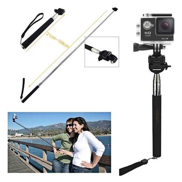 OBJLGEV Action Cam Kit: Selfie Stick Plus Suction Cup Plus Float