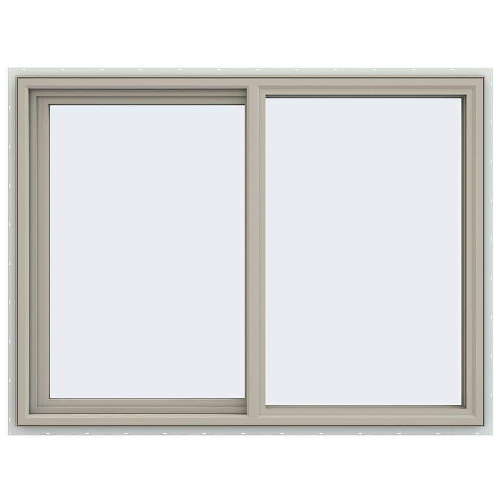JELD-WEN 47.5 in. x 35.5 in. V-4500 Series Desert Sand Vinyl Left
