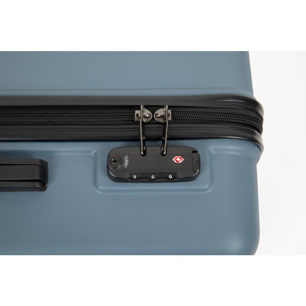 Blue 3-Piece Hardshell Spinner Luggage Set with TSA Locks
