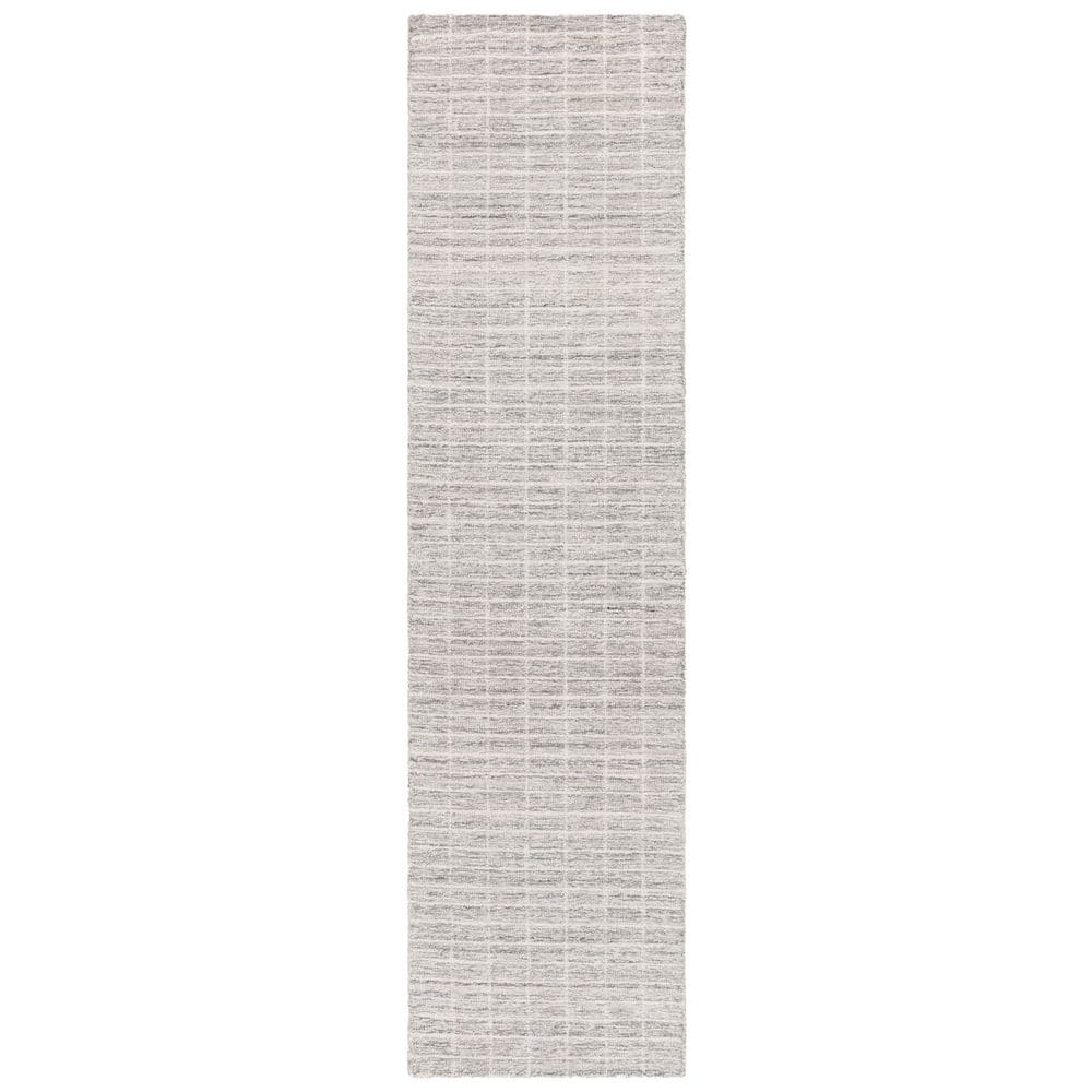 Ebony 2 ft. x 9 ft. Gray/Ivory Geometric Tile Runner Rug price history on PriceWatchPro