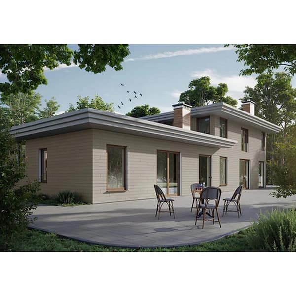Ejoy 106 in. x 6.1 in. x 0.83 in. Outdoor WPC Vinyl Wall Siding