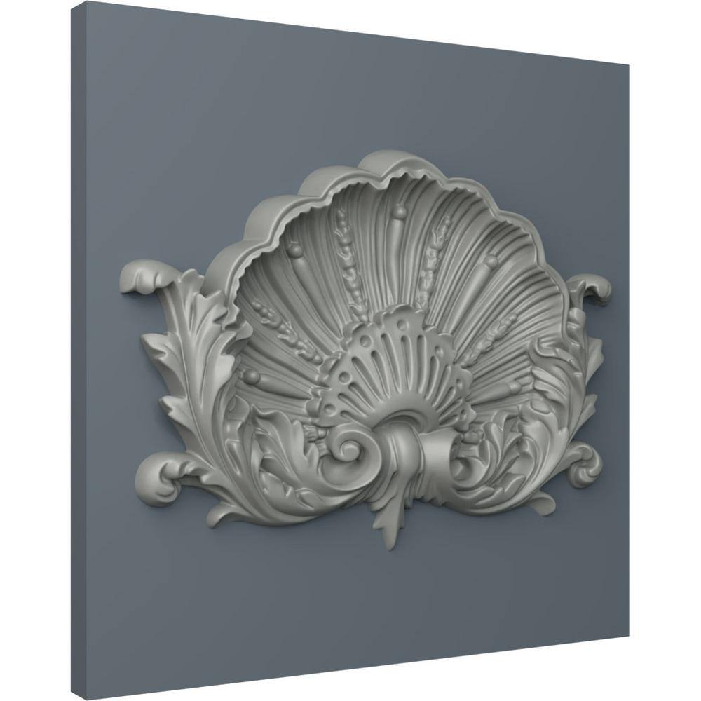 Primed White Polyurethane Shell Onlay Scroll