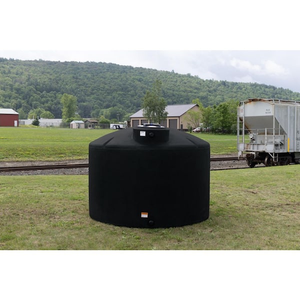 Norwesco 1550 Gallon Water Tank-Black 40627-DS - The Home Depot