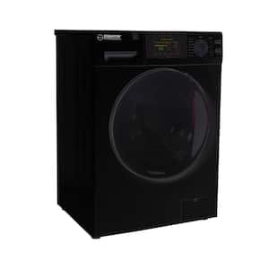 1.62 cu. ft. 23.5 in. 1400 RPM 16 Programs Touch Pet Compact 110-Volt Sani Digital Front Load Washer in Black