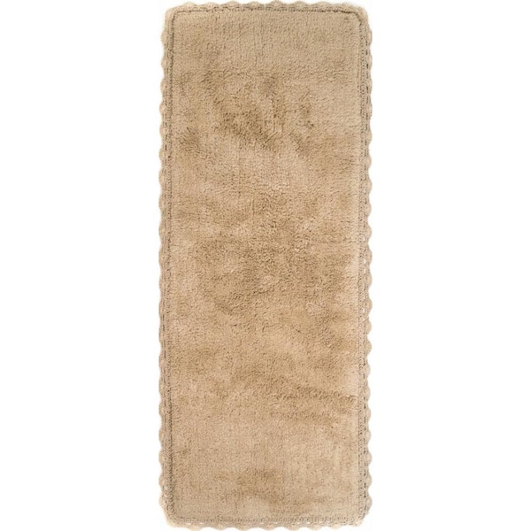 Chesapeake Merchandising Crochet 22 in. x 60 in. Bath Runner in Linen