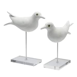 10-in., and 12-in. Set of 2 Resin Seagull Decorative Figurines
