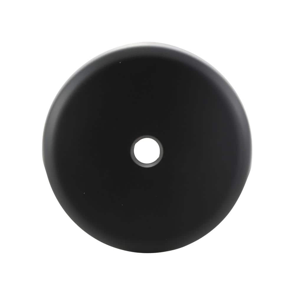 Matte Black Brass Touch-Toe Tub Drain Trim Kit