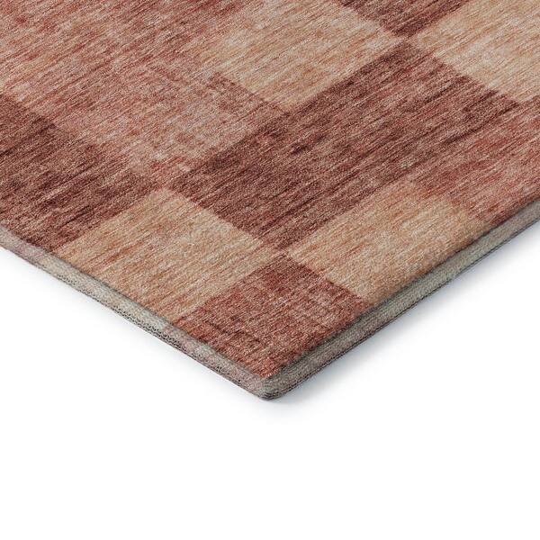 Mayfield Premium Machine Washable Abstract AMF1139 Paprika 2 ft. x 3 ft. Area Rug