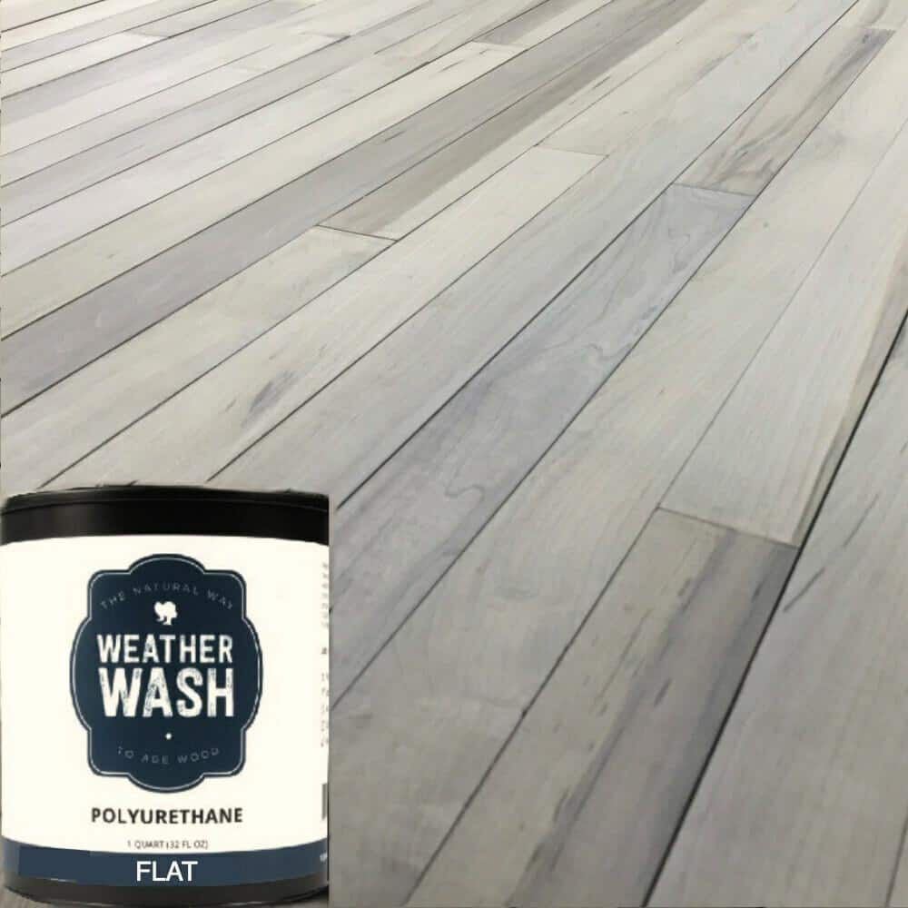 WEATHER WASH 1 gal. Weatherwash Flat WaterBased Clear Interior