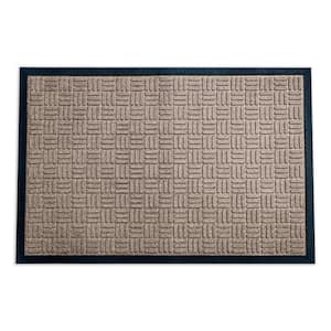 Indoor Outdoor Doormat Brown 48 in. x 72 in. Checker Floor Mat