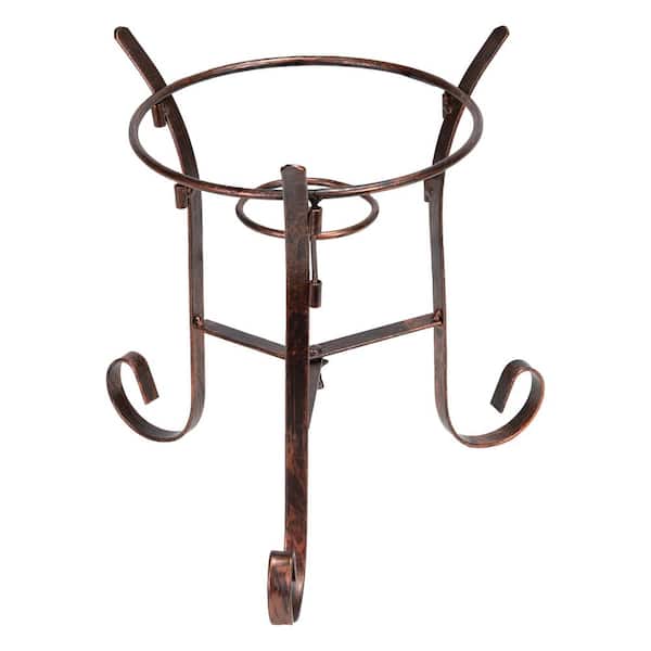 Traditional Style Steel Outdoor Gazing Globe Stand-Bronze