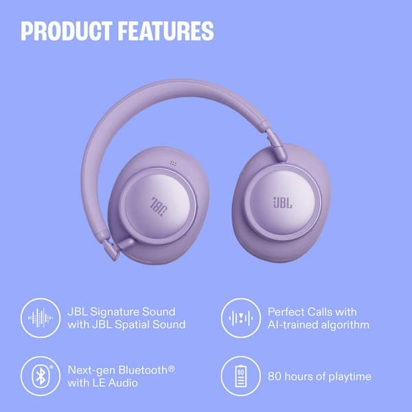 JBL Live 780NC White BT Over the Ear Headphones JBLLIVE780NCWHTAM