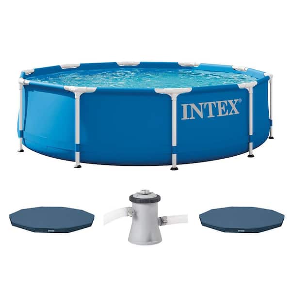 10 ft. Round 30 in. Deep Above Ground Pool Set