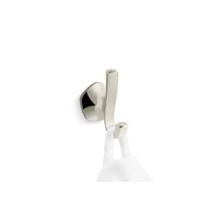 Sundae J-Hook Robe/Towel Hook in Vibrant Polished Nickel