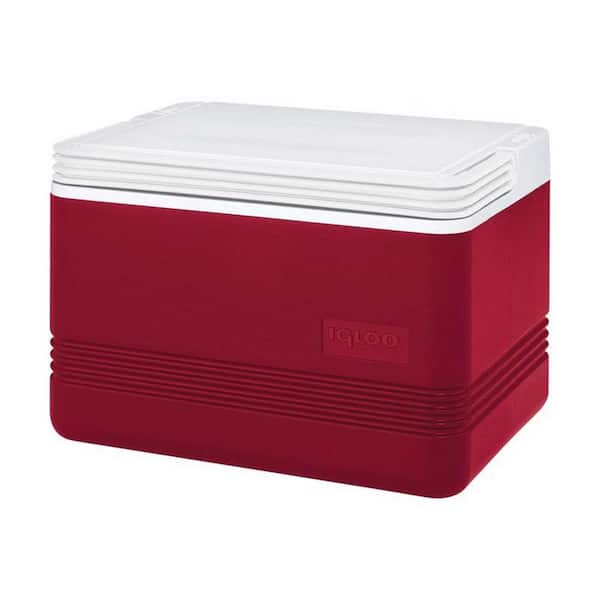 IGLOO Legend Red/White 9 qt Cooler 8006330 - The Home Depot