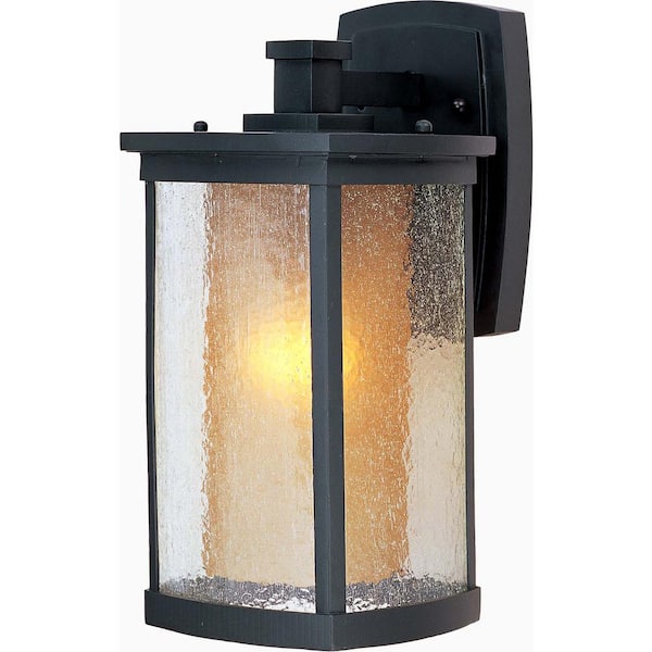 Maxim Lighting Bungalow 7 in. W 1-Light Bronze Outdoor Wall Lantern Sconce