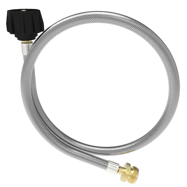 4 FT Steel Braided Propane Hose and Adapter