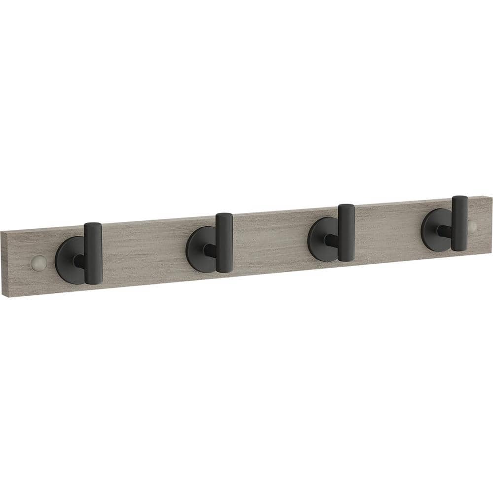 Rustic 18 in. L Gray and Black Post Hook Rail price history on PriceWatchPro
