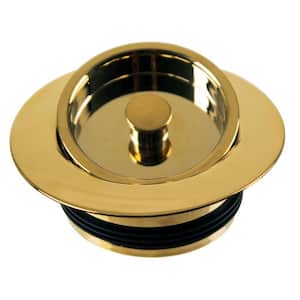 Universal Replacement Disposal Flange and Stopper Trim Set, Polished Brass