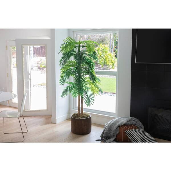 VINTAGE HOME 88 in. Tall Artificial Faux Real Touch Real Touch Palm