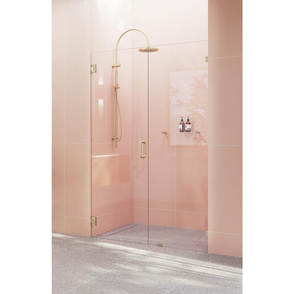 Satin Brass U Channel for 10mm Glass Shower Screens - The