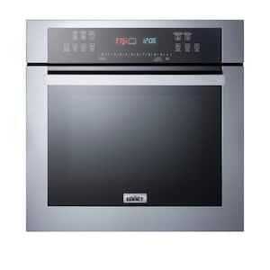 24 in. 115-Volt Single Electric Wall Oven in Stainless Steel