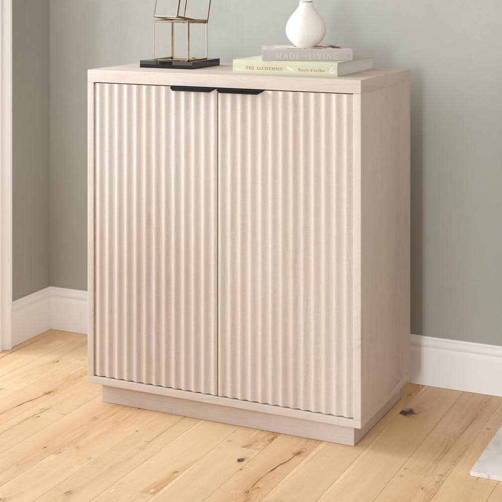 Alder White 28" Freestanding Office Cabinet with Adjustable Shelving