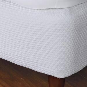 Madelyn Matelasse Cotton Box Spring Cover in White