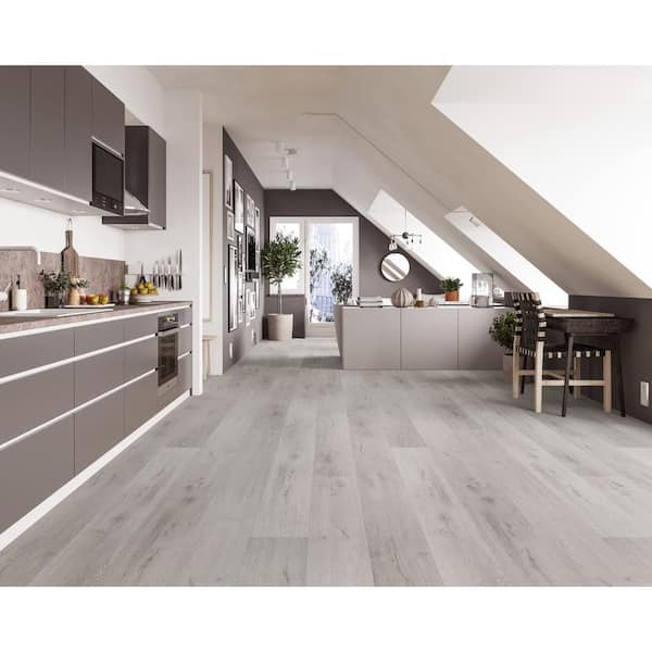 Meraki Iridescent Mist 20 MIL x 7 in. W x 60 in. L Click Lock Waterproof Vinyl Plank Flooring (24.08 sq. ft.)