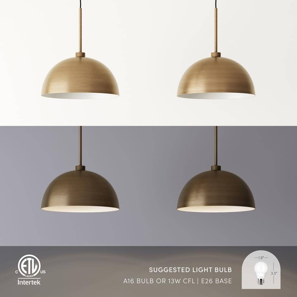 Percy Brass 2-Light Modern Island Pendant Fixture