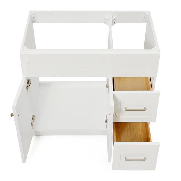Project Source 36-in White Bathroom Vanity Cabinet