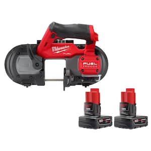 M12 FUEL 12V Lithium-Ion Cordless Compact Band Saw With 3.0 Ah Battery Pack (2-Pack)