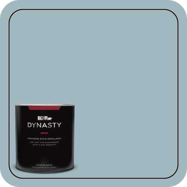 1 qt. #BIC-23 Hopeful Blue Matte Interior Stain-Blocking Paint & Primer