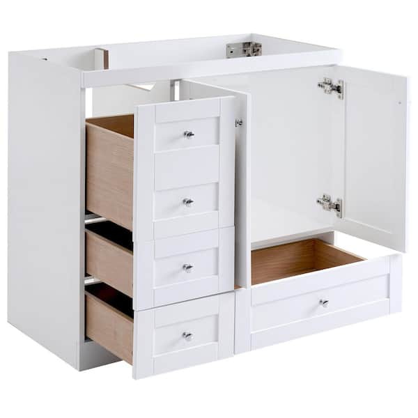 Virubi 35 in. Freestanding Bath Vanity Cabinet without Top in