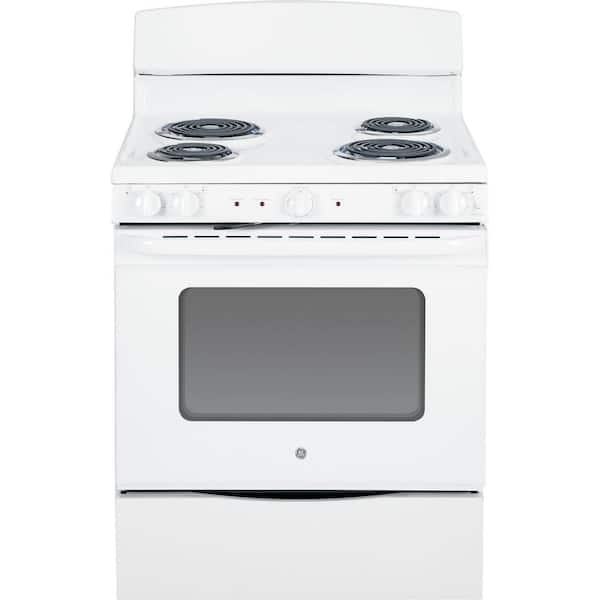 GE 5.0 cu. ft. Electric Range with Self-Cleaning Oven in White