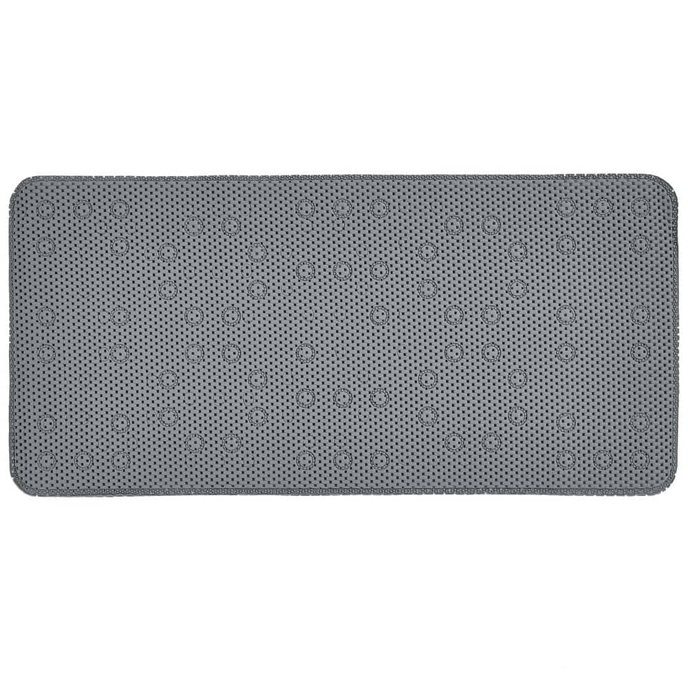 Extra Long 16 in. W x 35 in. L Cushioned Bathmat in Dark Grey price history on PriceWatchPro