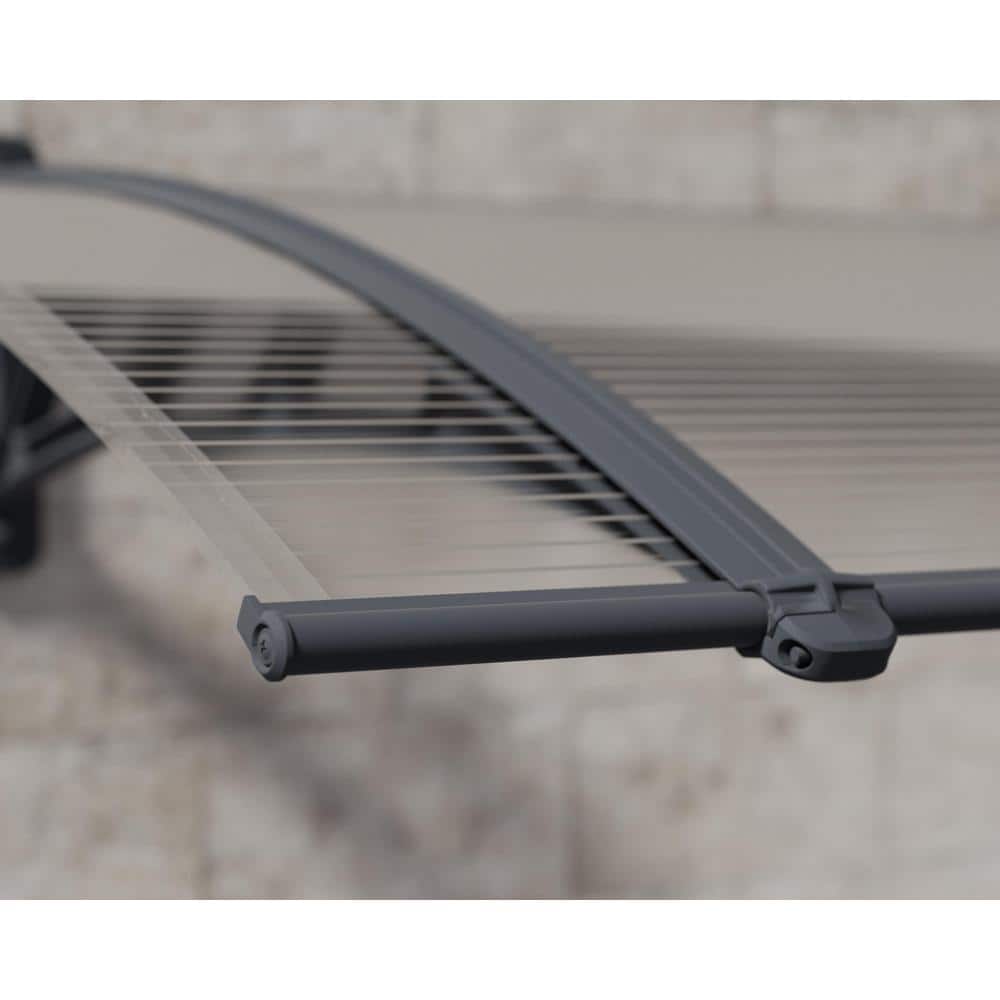 Neo Gray Polycarbonate Door and Window Awning