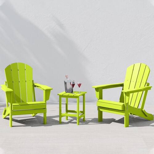 Laguna 3-Piece Fade Resistant Outdoor Patio HDPE Poly Plastic