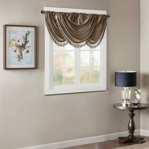 Juline 46 in. L x 38 in. W in Bronze Polyester Light Filtering Valance