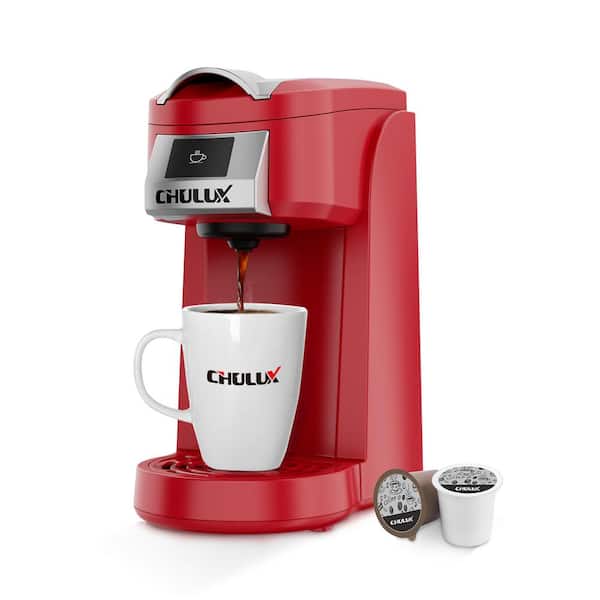 Chulux Single Serve Coffee Maker With Reusable Filter, One Button