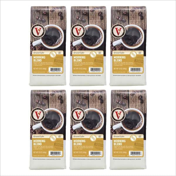 Victor Allen's 12 oz. Morning Blend Light Roast Coffee Grounds 6-Pack