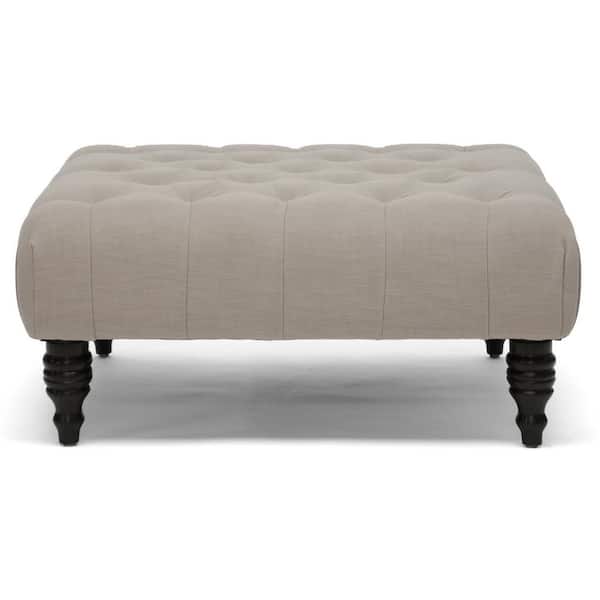 Keswick Beige Accent Ottoman