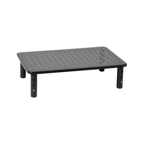 Monitor Stand Ventilated Laptop Riser with Adjustable Heights, Black
