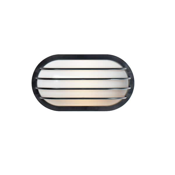 Maxim Lighting Bulwark 1 Light Outdoor Black Wall Sconce 10110 The Home Depot 6604