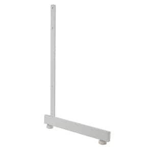 19-1/4 in. H x 12-3/4 in. L White L-Shaped Leg for Freestanding Gridwall Panel (Pack of 12)